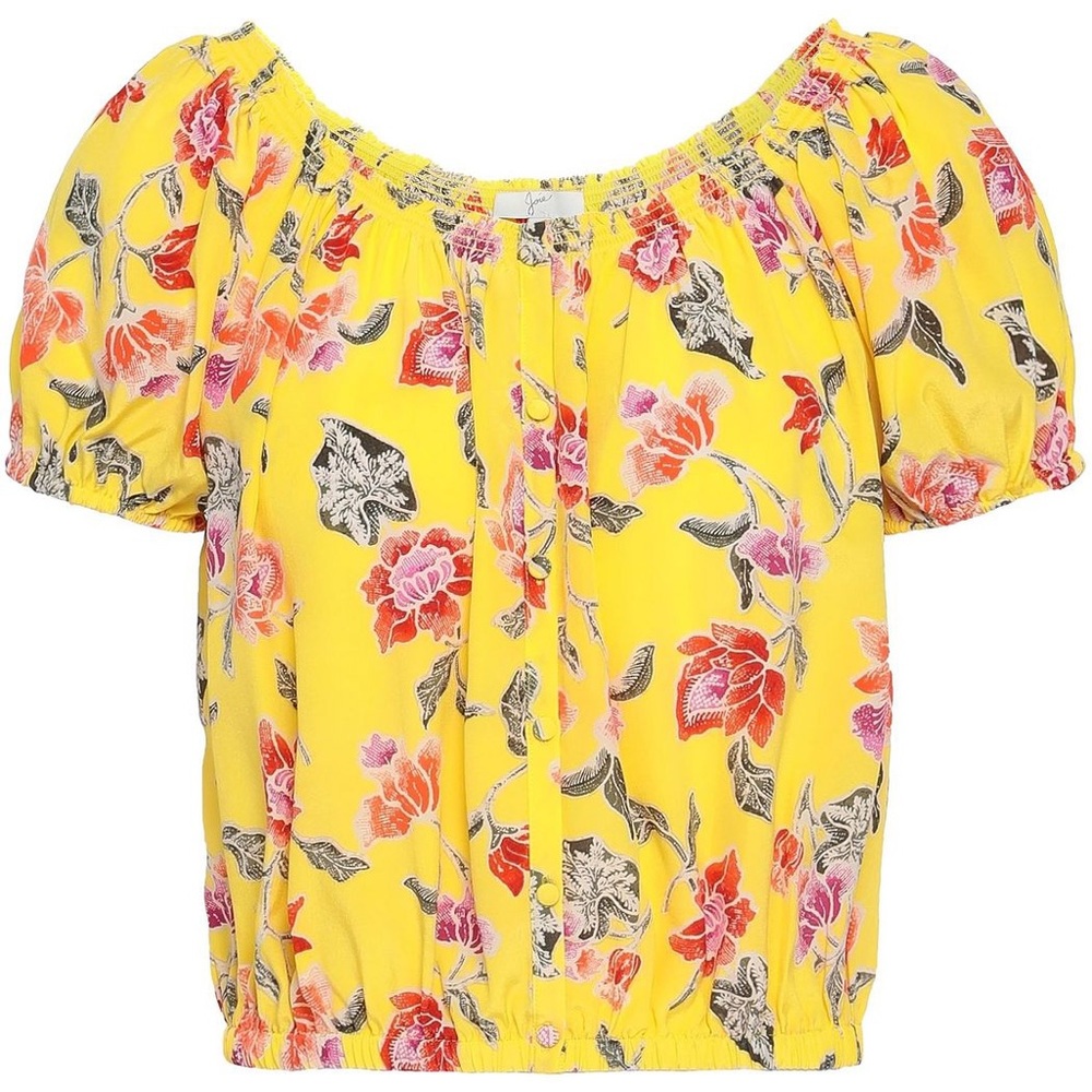 JOIE
Derita floral-print silk crepe de chine top